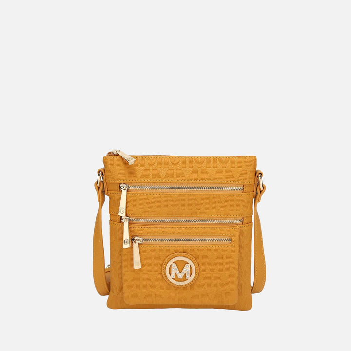 Pewter MKF Collection By Mia K Jessy Signature Crossbody Bag