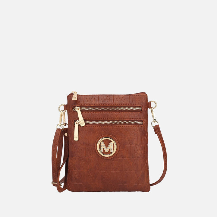 Fuschia Rose MKF Collection By Mia K Scarlett Signature Crossbody Bag