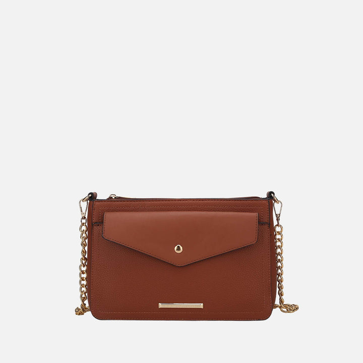 Taupe MKF Collection By Mia K Maribel Convertible Crossbody Bag