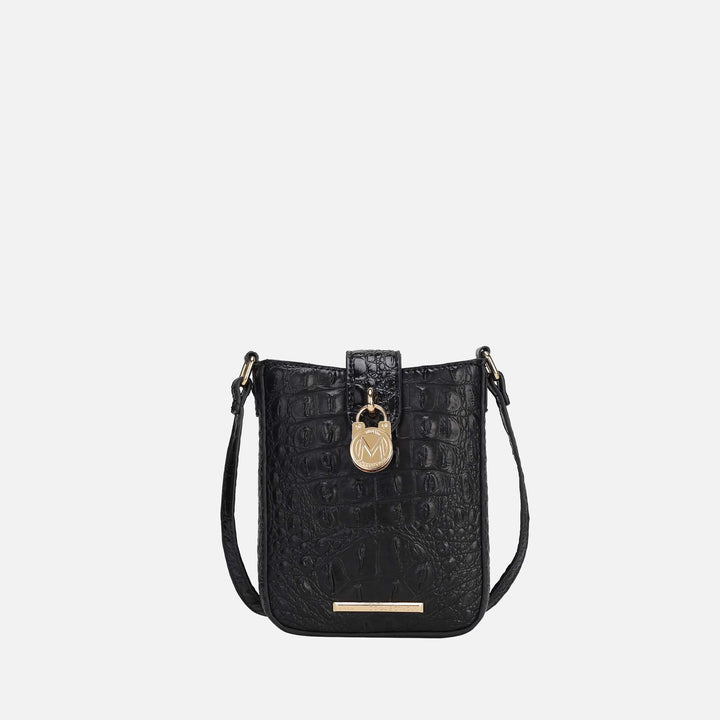 Croco Green MKF Collection By Mia K Avery Crossbody Bag