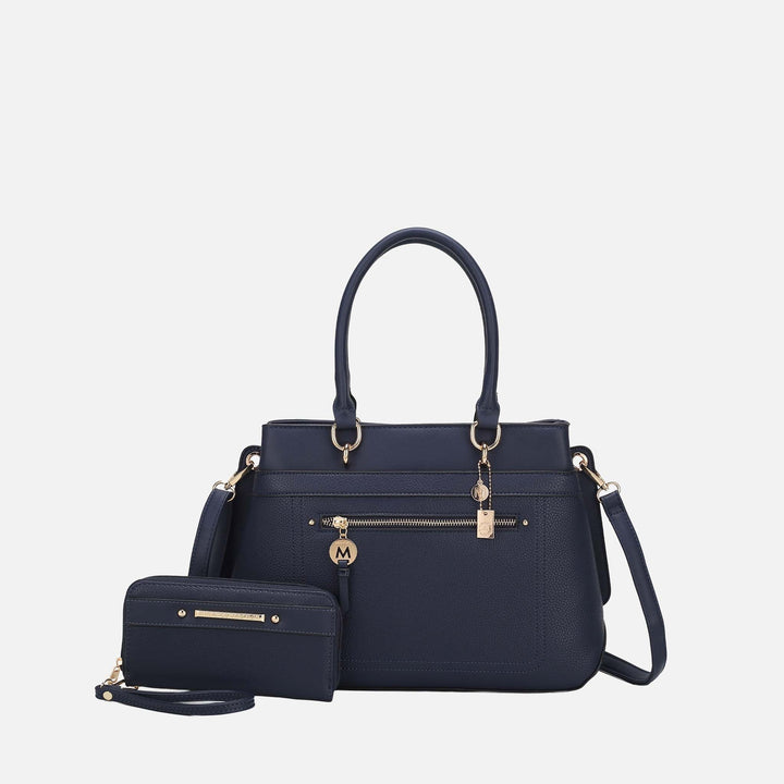 Taupe MKF Collection By Mia K Gardenia Tote Bag And Wallet Set