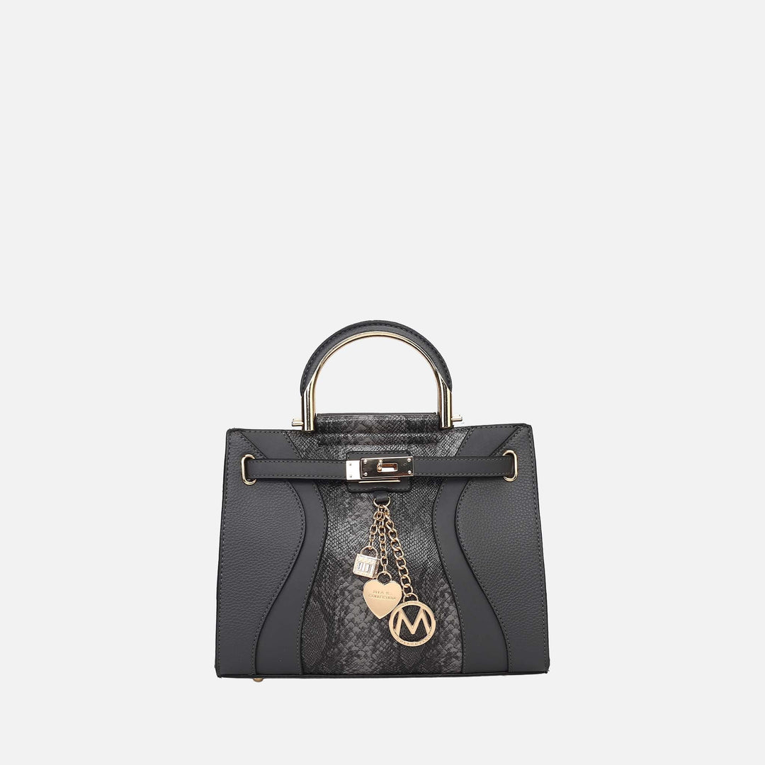Snake Royal Blue MKF Collection By Mia K Cassia Snake Embossed Satchel Bag