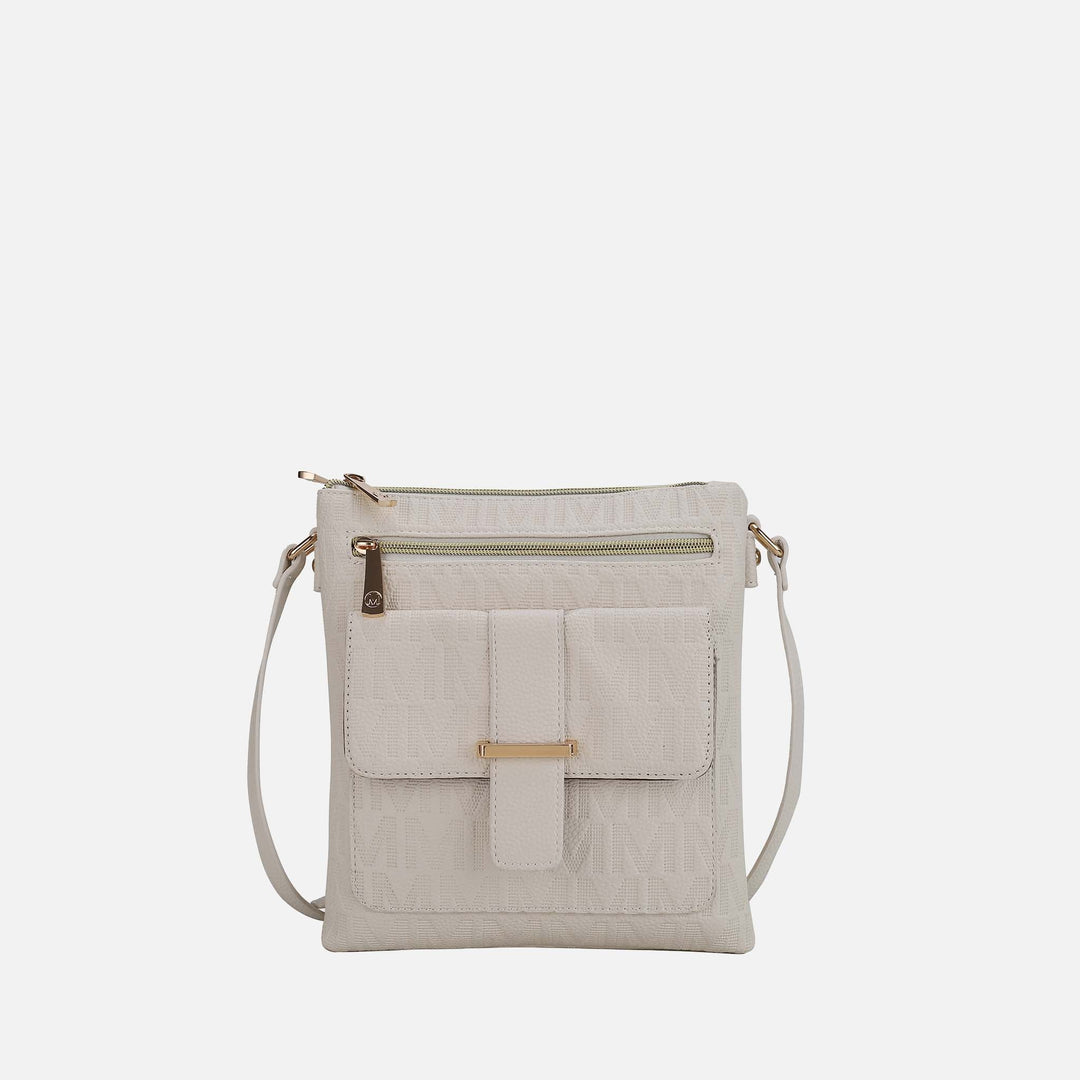 Taupe MKF Collection By Mia K Janni Signature Crossbody Bag