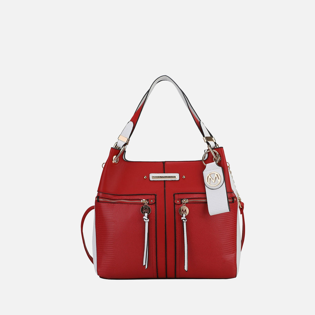 Black MKF Collection By Mia K Sofia Tote With Keyring