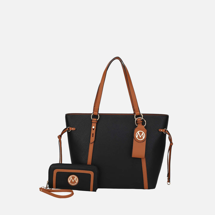 Burgundy MKF Collection By Mia K Kioea Tote Bag And Set