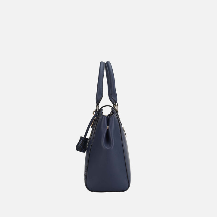 Cognac Brown MKF Collection By Mia K Lorena Embossed Shoulder Bag