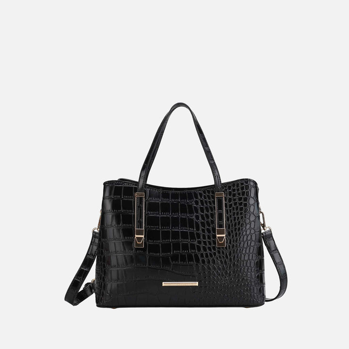 Gray MKF Collection By Mia K Aurelia Embossed Shoulder Bag