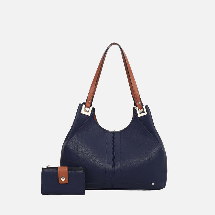 Navy MKF Collection By Mia K Estelle Shoulder Bag