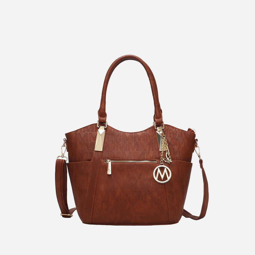 Rose Pink MKF Collection By Mia K Hazel Signature Tote Bag