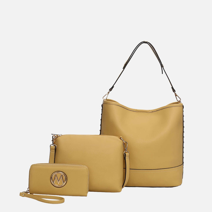 Charcoal Gray MKF Collection By Mia K Ultimate Shoulder Bag And Set
