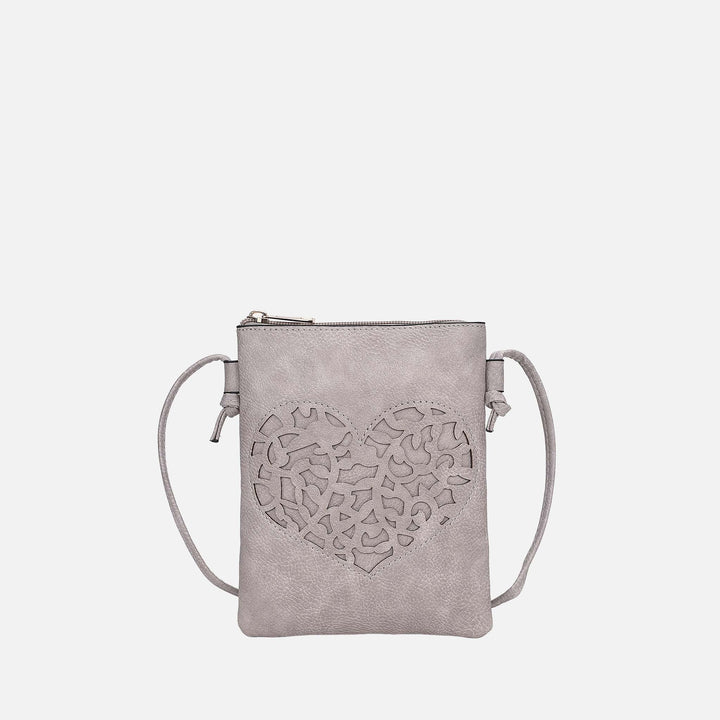 Burgundy MKF Collection By Mia K Heartly Crossbody Bag