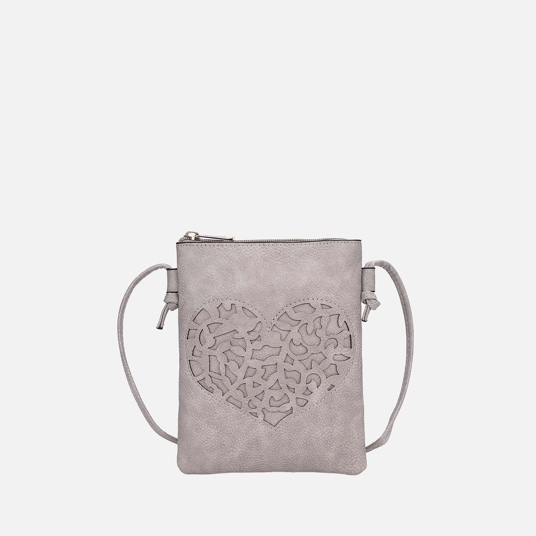 Beige MKF Collection By Mia K Heartly Crossbody Bag