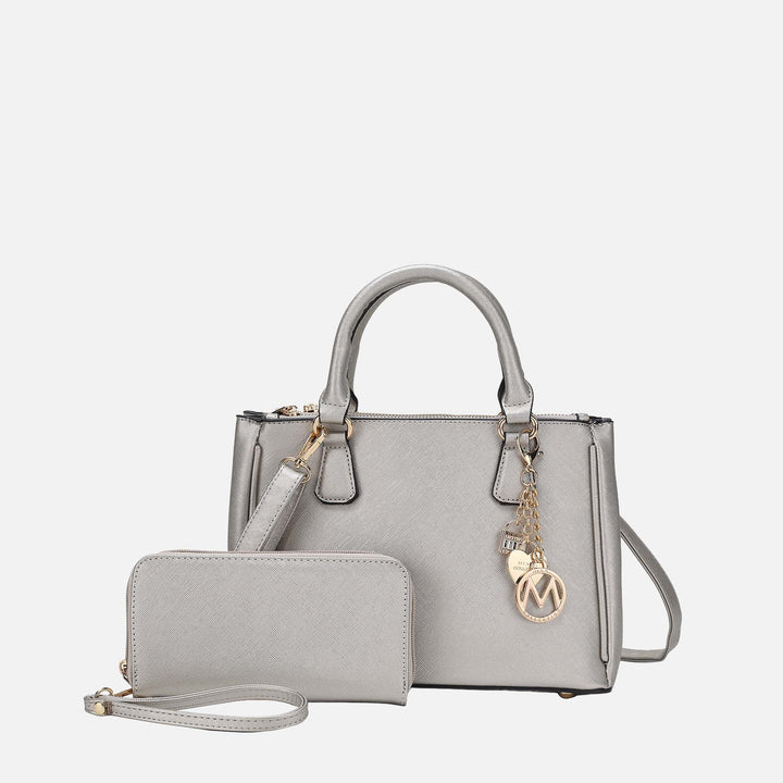 Fuschia Rose MKF Collection By Mia K Ruth Shoulder Bag And Set