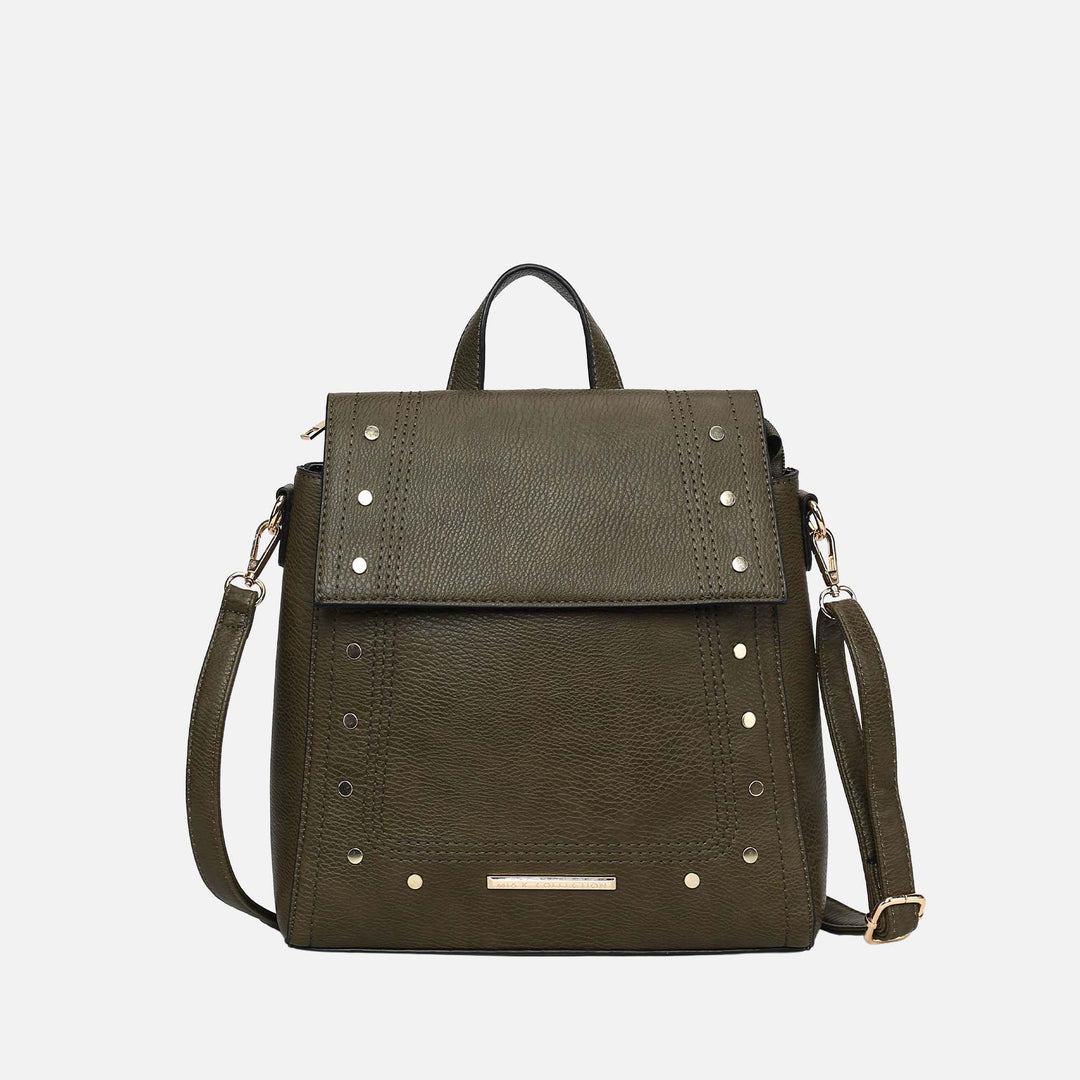Olive MKF Collection By Mia K Elke Convertible Backpack