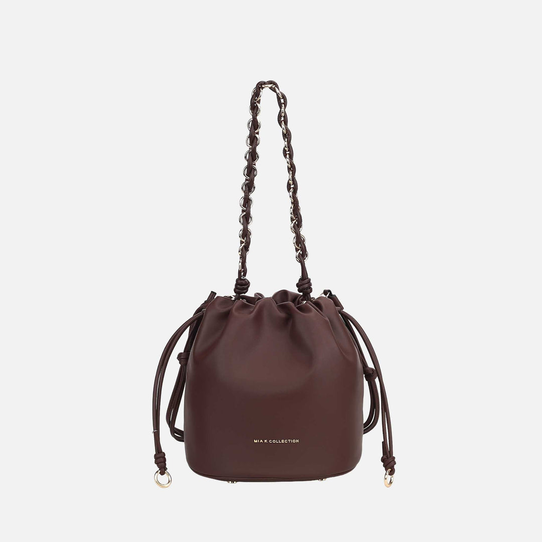 Red MKF Collection By Mia K Paityn Bucket Bag