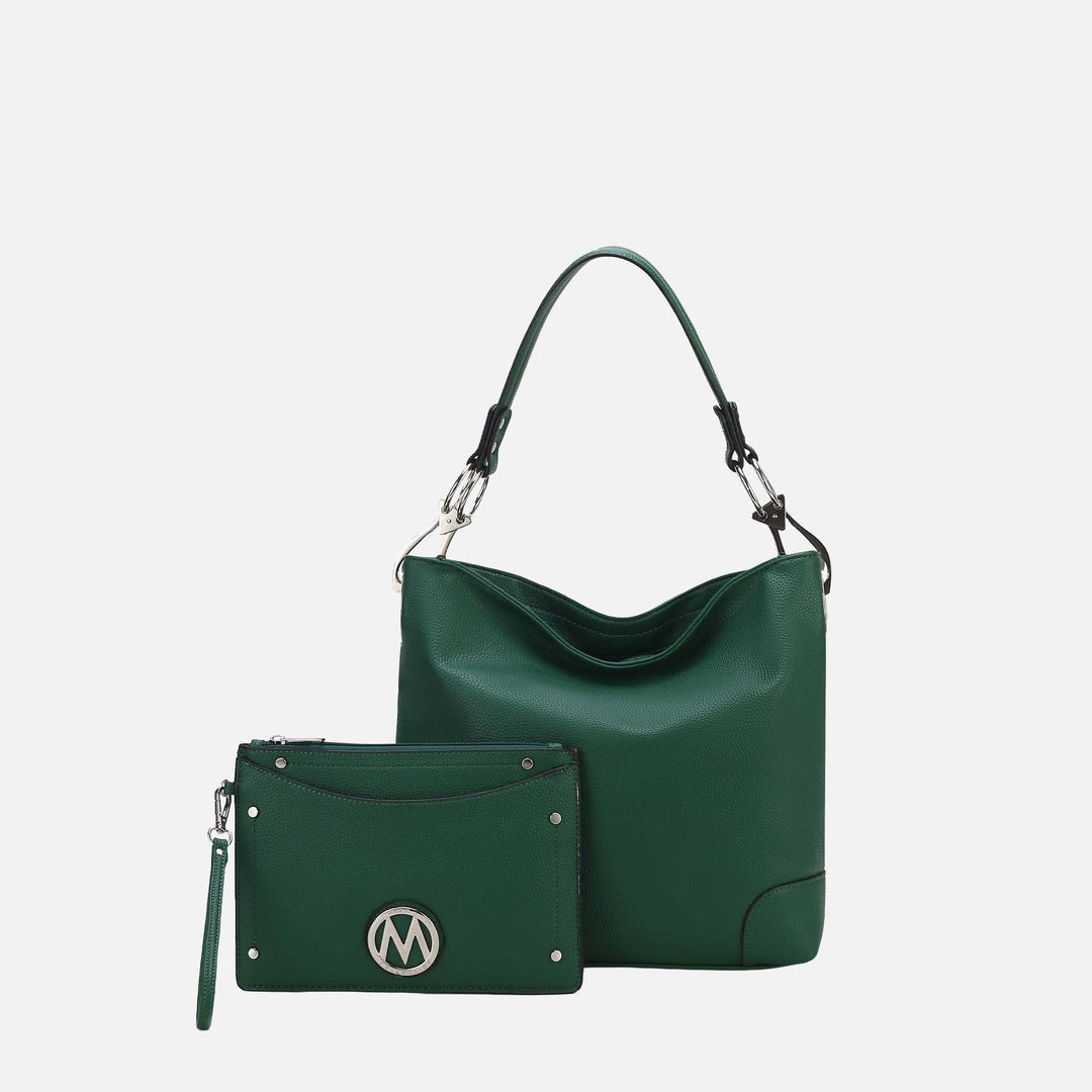 Hunter MKF Collection By Mia K Viviana Hobo Bag And Wristlet Set
