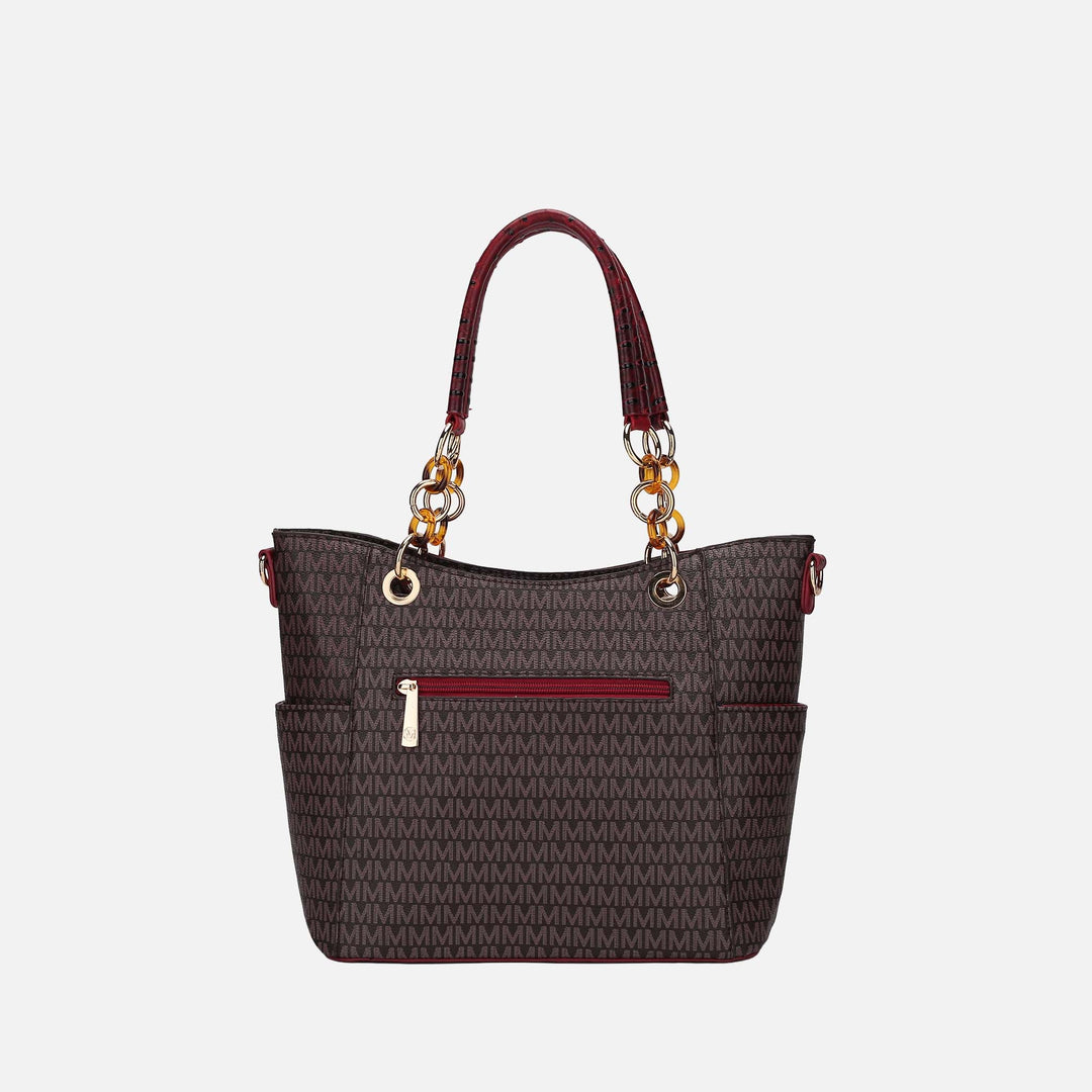 Brown MKF Collection By Mia K Miriam Signature Tote Bag