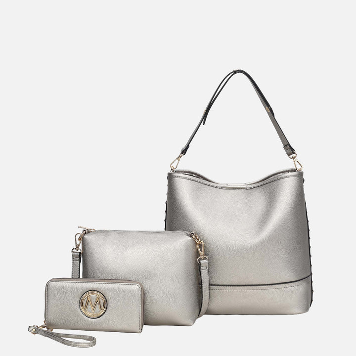 Pink MKF Collection By Mia K Ultimate Shoulder Bag And Set