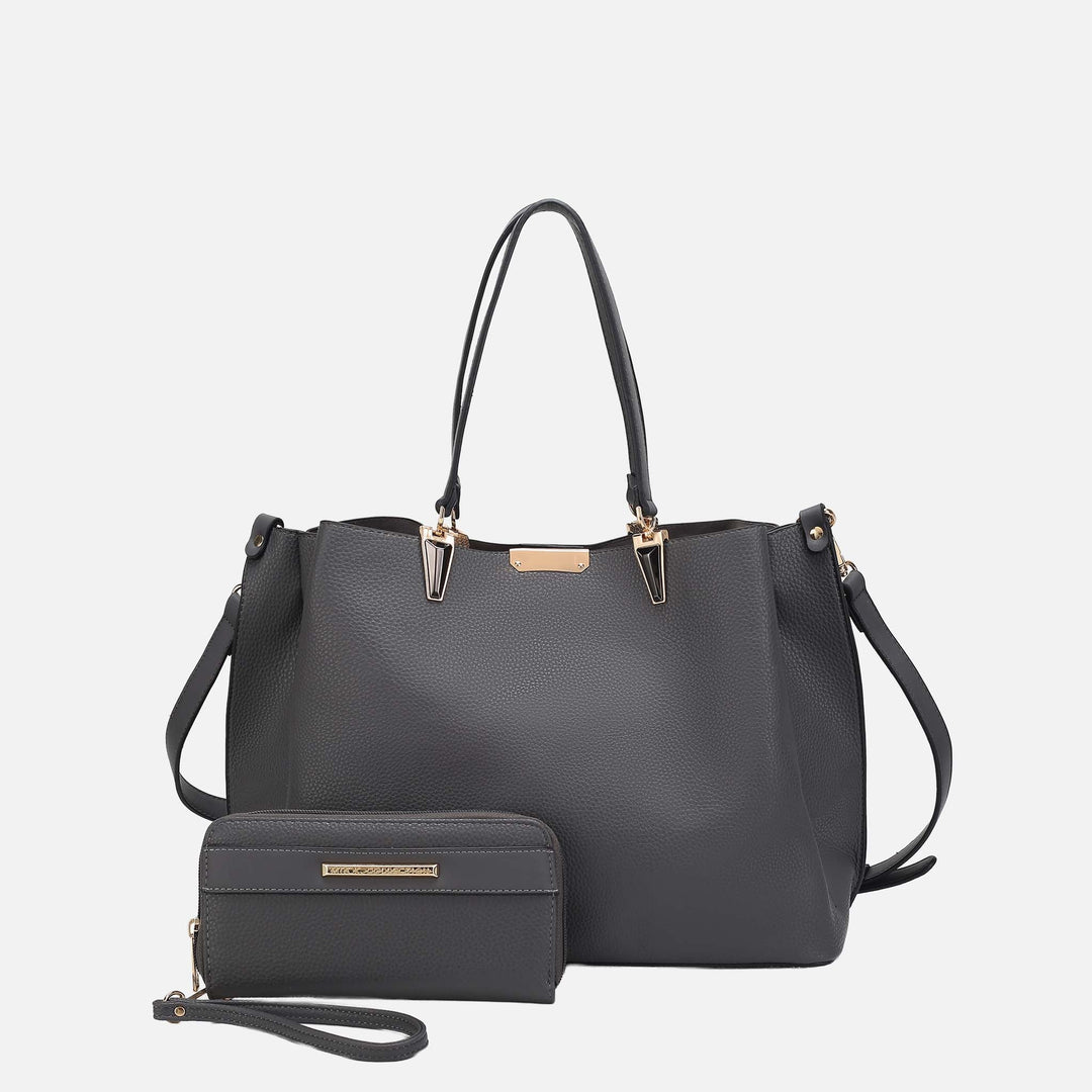 Pink MKF Collection By Mia K Kane Shoulder Bag And Set
