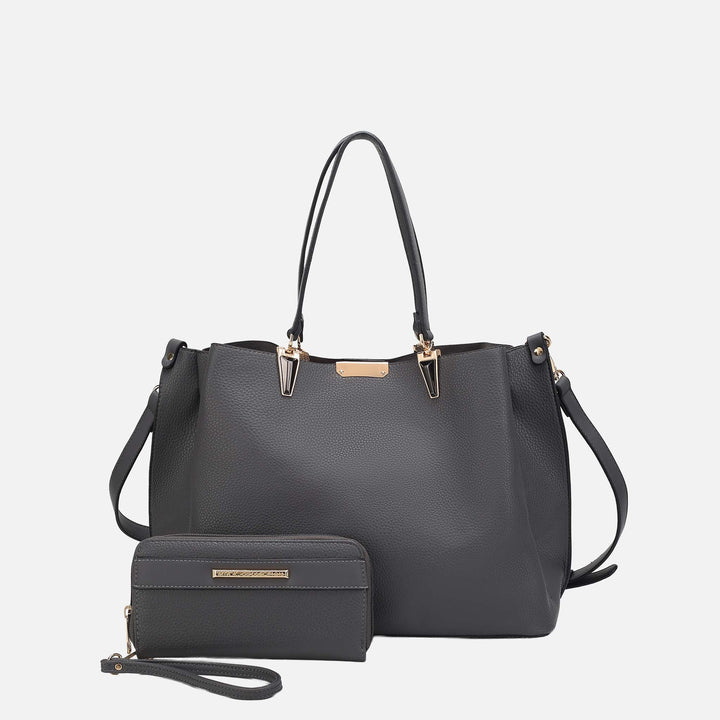Pink MKF Collection By Mia K Kane Shoulder Bag And Set