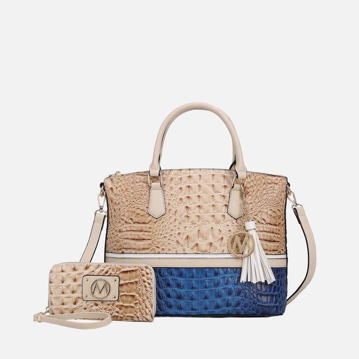 MKF Collection By Mia K Autumn Tote Bag And Wallet Set
