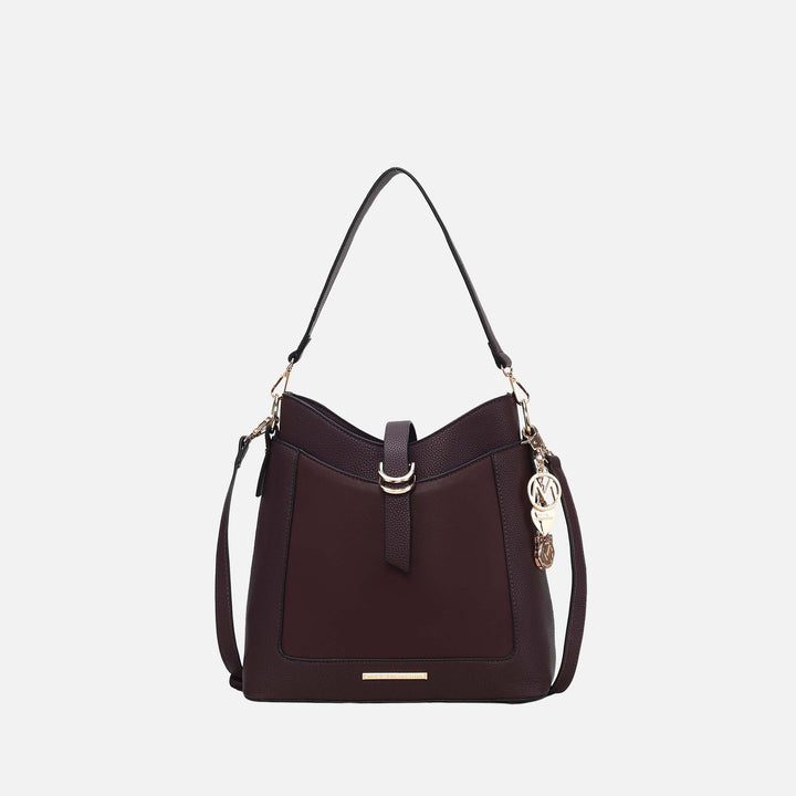 Gray MKF Collection By Mia K Geneva Shoulder Bag