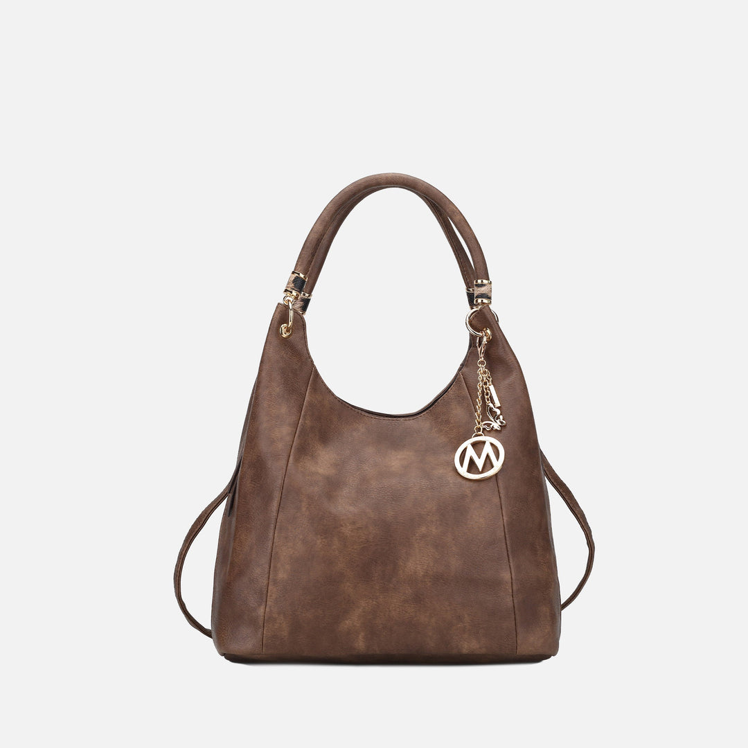 Cognac Brown MKF Collection By Mia K April Hobo Bag