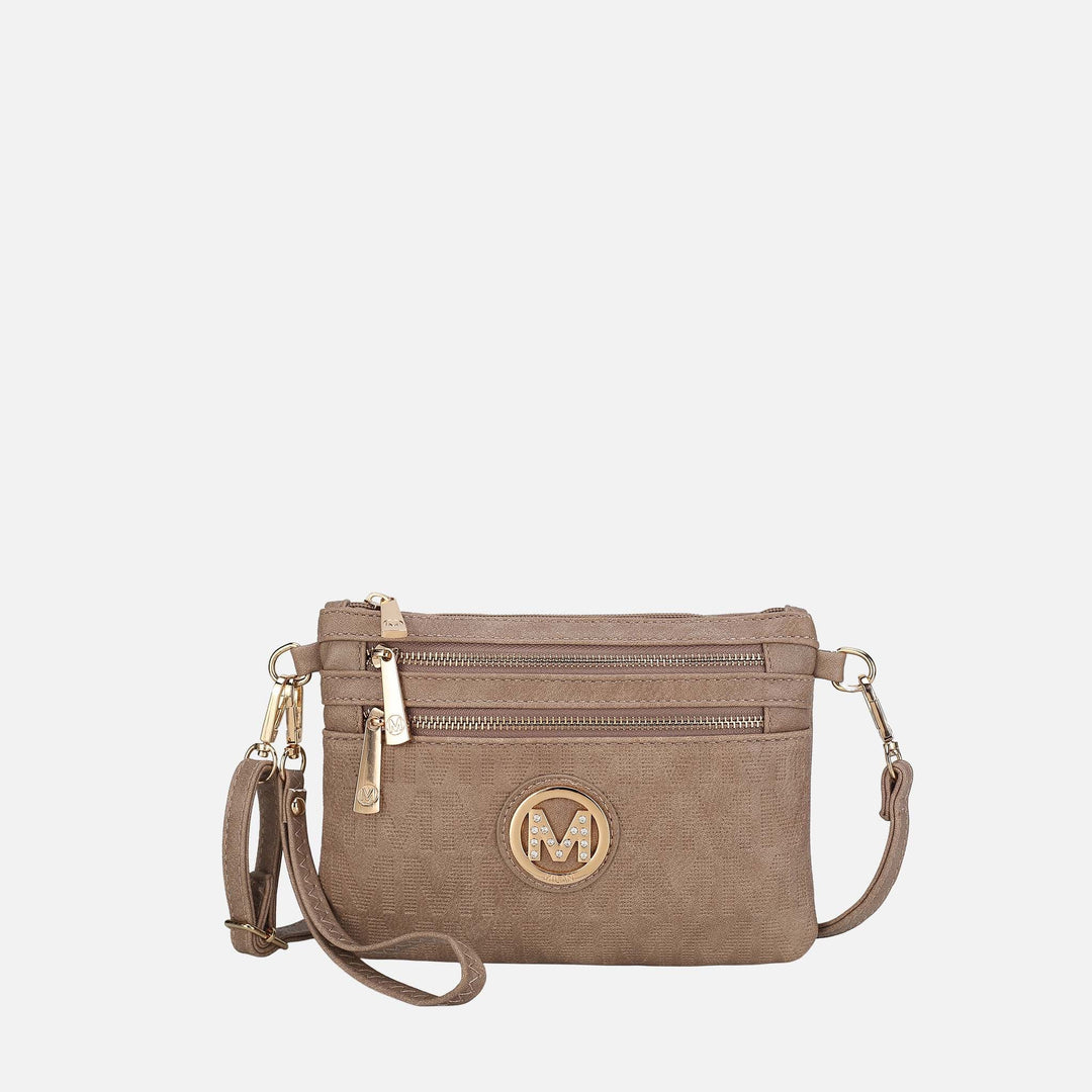 Chocolate MKF Collection By Mia K Roonie Signature Phone Crossbody Bag