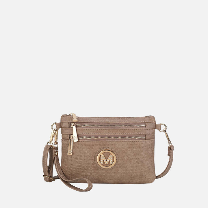 Chocolate MKF Collection By Mia K Roonie Signature Phone Crossbody Bag
