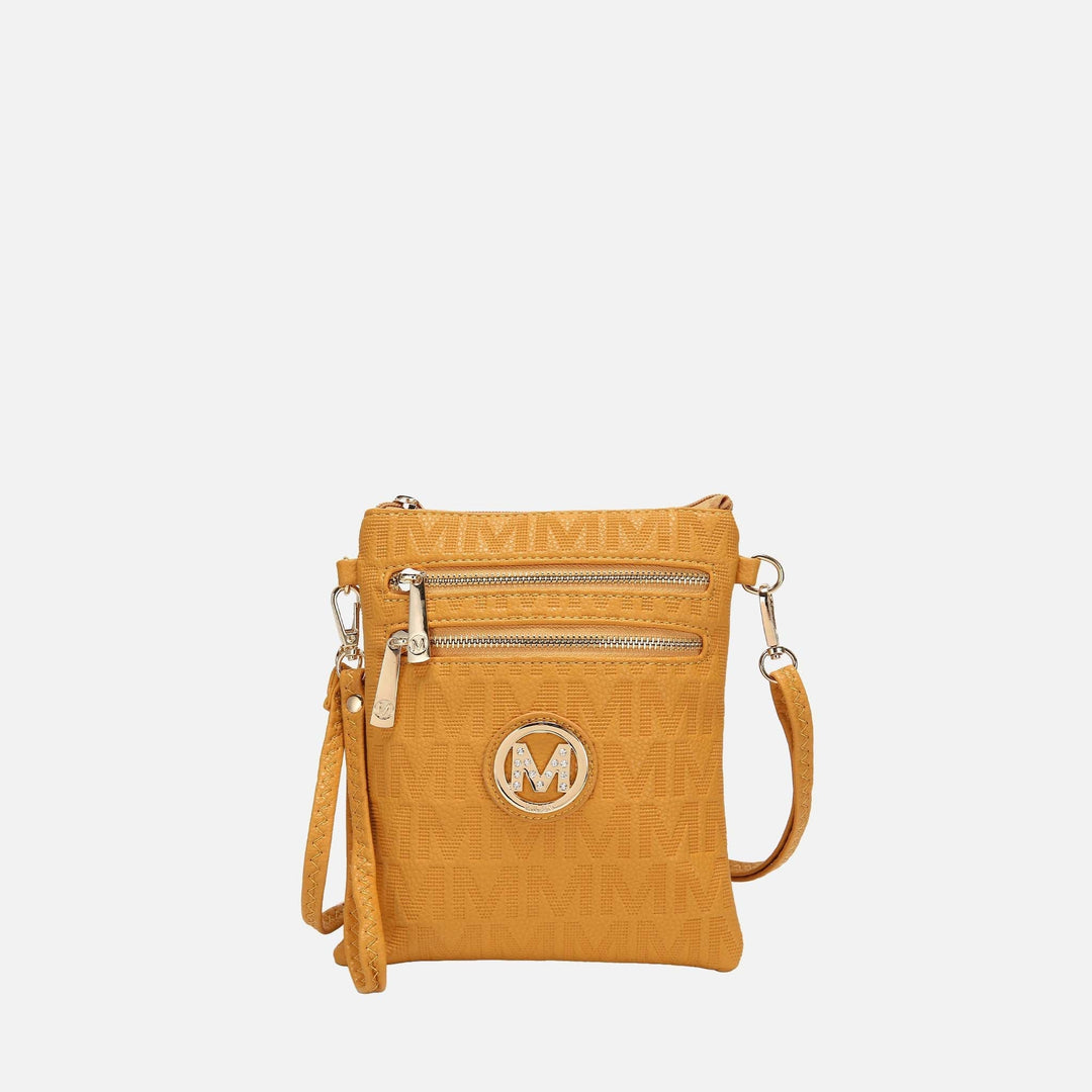 White MKF Collection By Mia K Andrea Signature Crossbody Bag