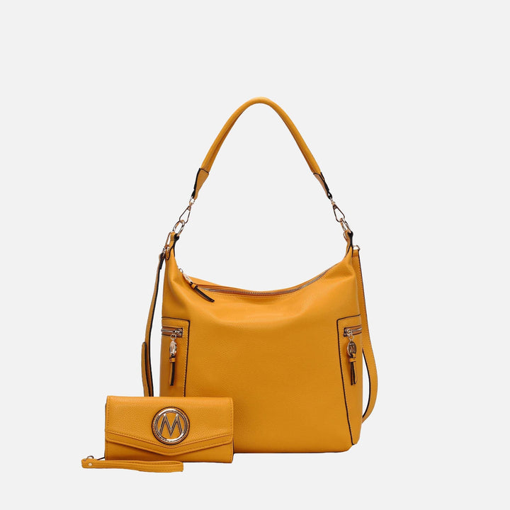 Red MKF Collection By Mia K Ophelia Hobo Bag And Wallet Set