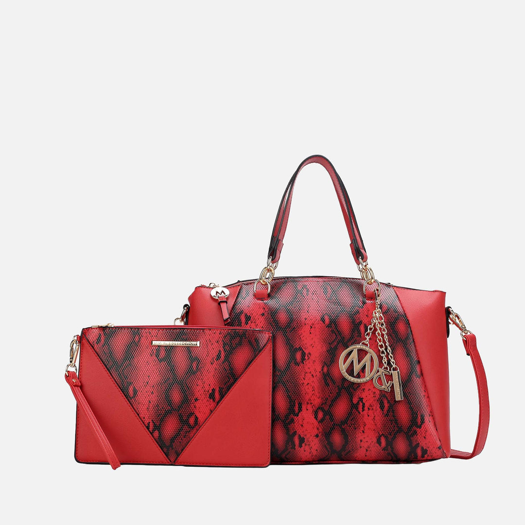 MKF Collection By Mia K Addison Shoulder Bag And Wristlet Set