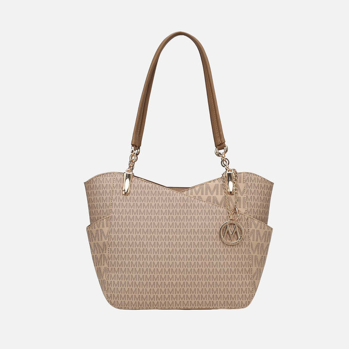 Tan MKF Collection By Mia K Jules Signature Tote Bag