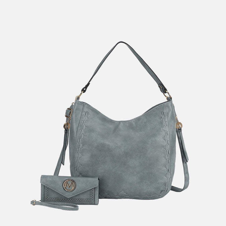 Wine MKF Collection By Mia K Lucille 2Pcs Shoulder And Wallet