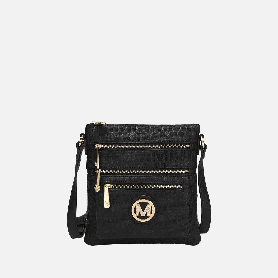 Black MKF Collection By Mia K Jessy Signature Crossbody Bag