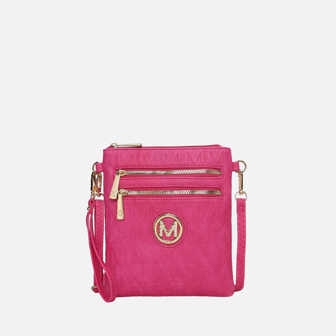 Beige MKF Collection By Mia K Scarlett Signature Crossbody Bag