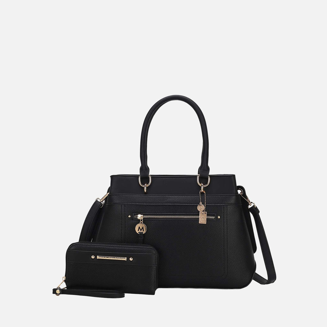 Golden Poppy MKF Collection By Mia K Gardenia Tote Bag And Wallet Set