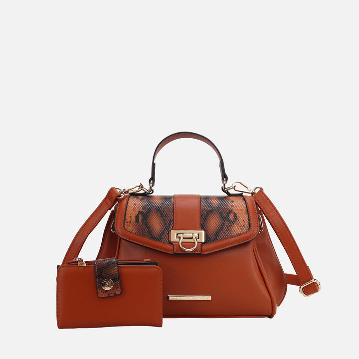 Blush MKF Collection By Mia K Geny Shoulder Bag And Set