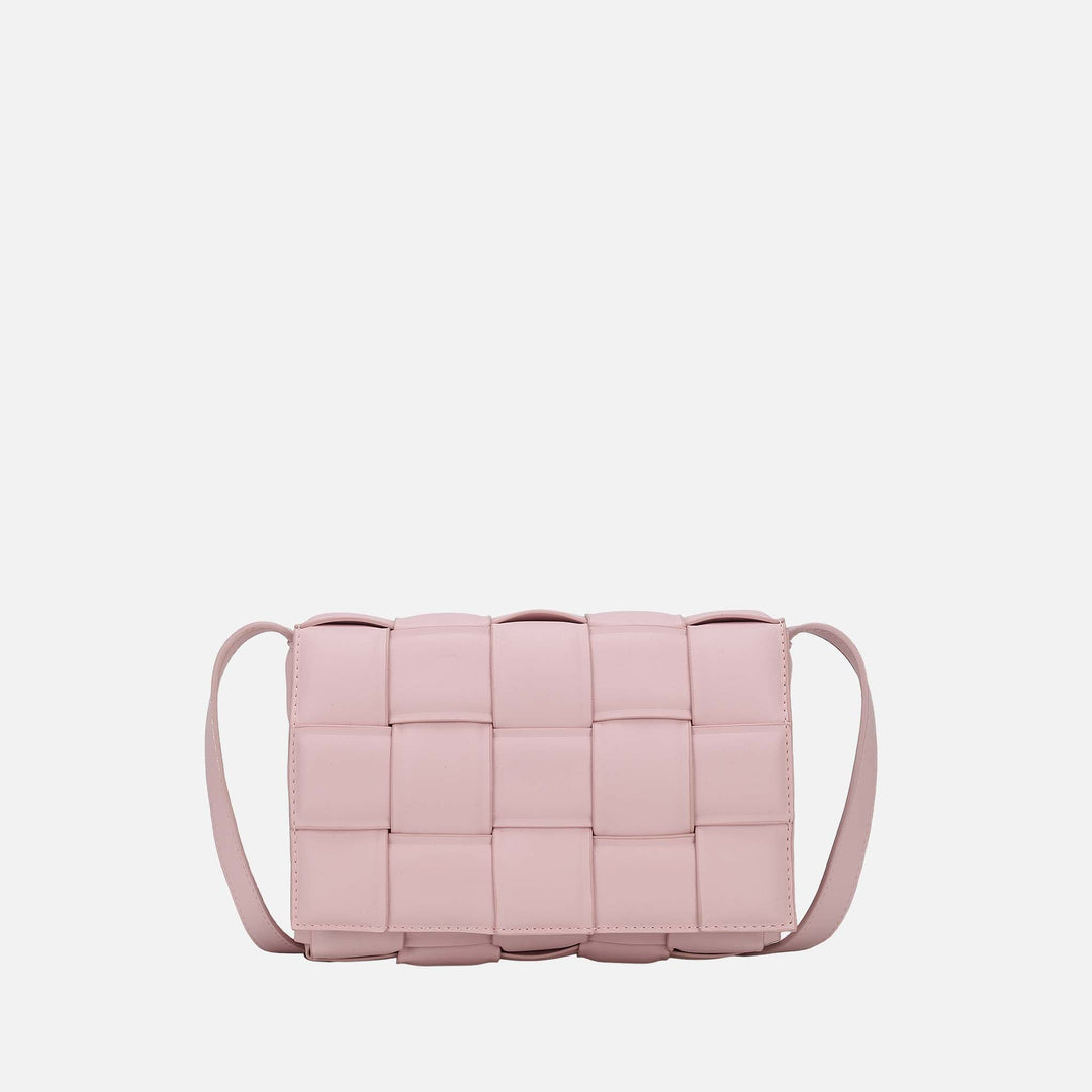 Taupe MKF Collection By Mia K Ginger Woven Shoulder Bag