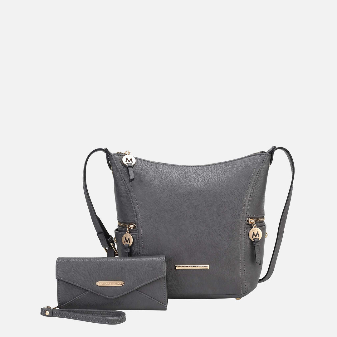 Lilac MKF Collection By Mia K Lux Shoulder Bag And Set
