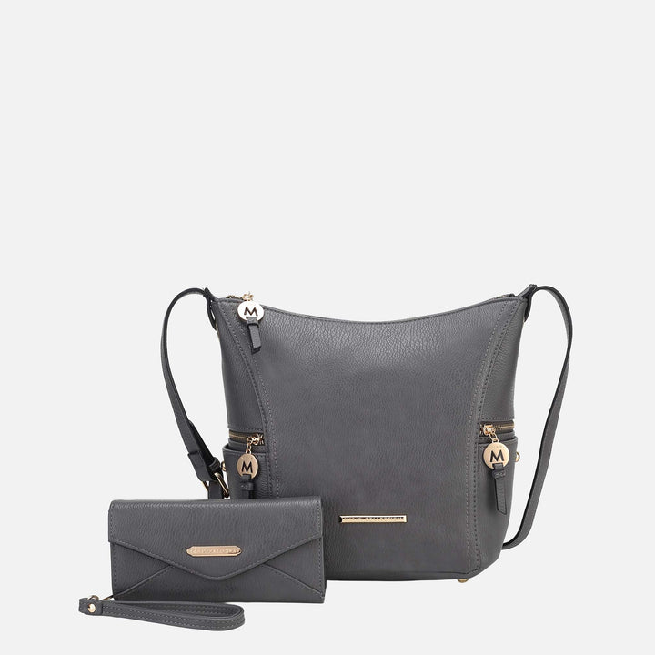 Lilac MKF Collection By Mia K Lux Shoulder Bag And Set
