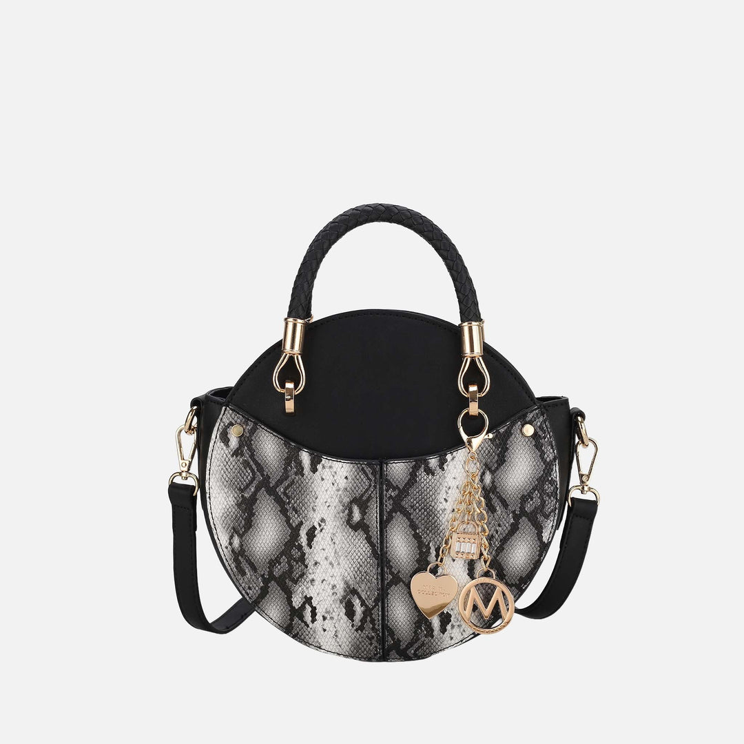 Snake Mustard MKF Collection By Mia K Camille Crossbody Bag
