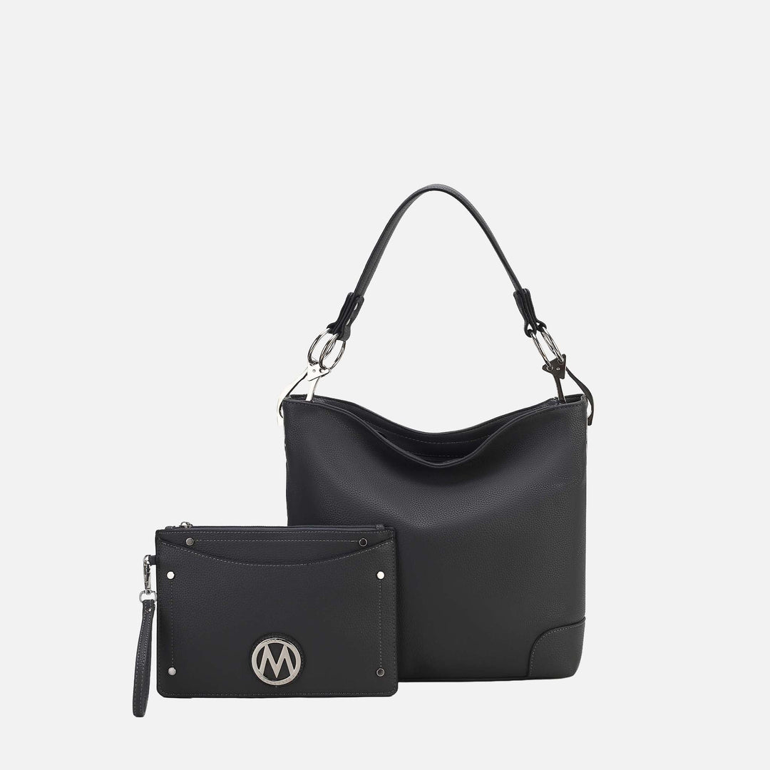 Royal Blue MKF Collection By Mia K Viviana Hobo Bag And Wristlet Set