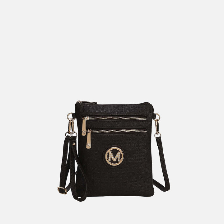 Grey MKF Collection By Mia K Andrea Signature Crossbody Bag