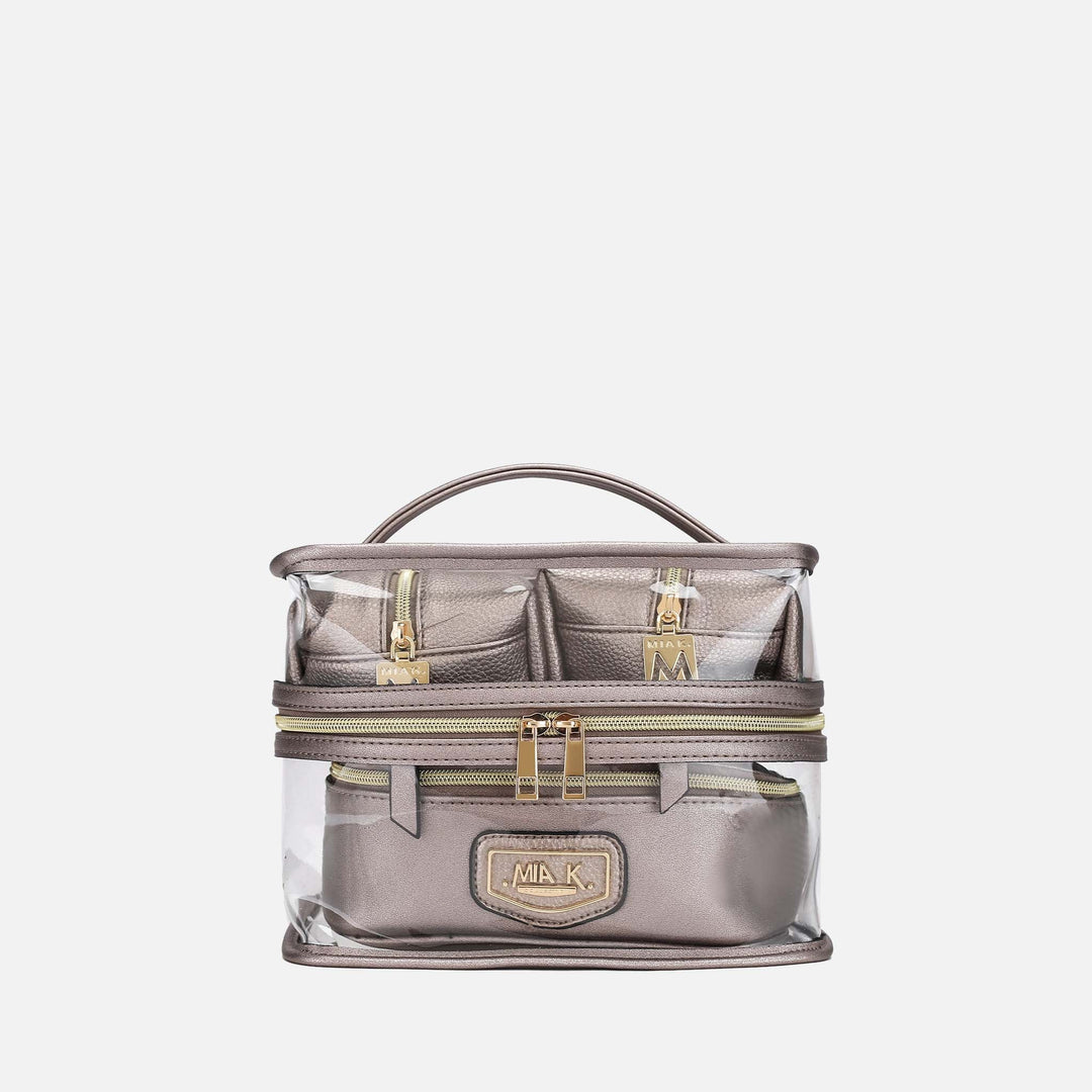 Mustard MKF Collection By Mia K Emma Cosmetic Case And Set