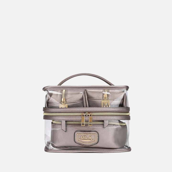 Mustard MKF Collection By Mia K Emma Cosmetic Case And Set