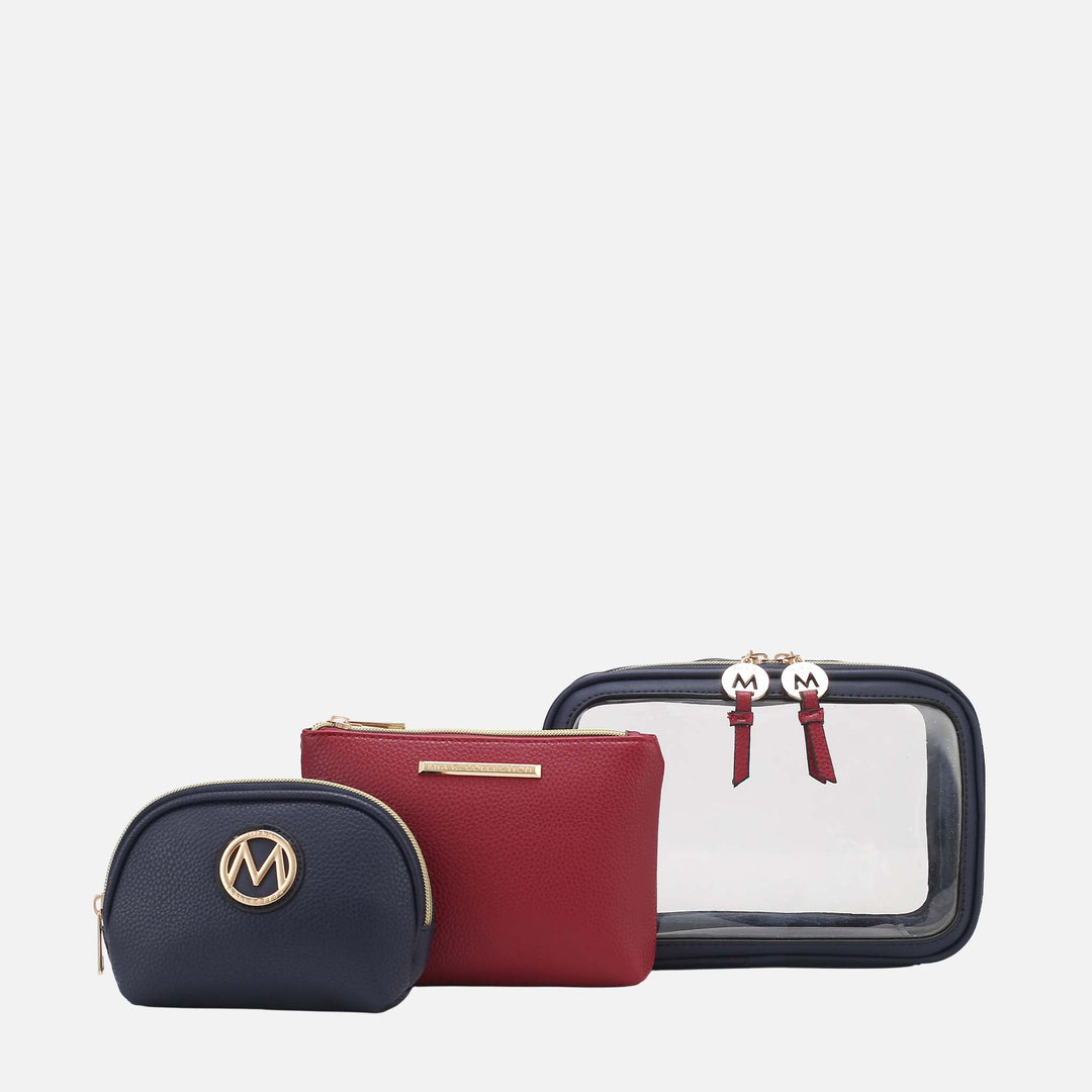 Mustard MKF Collection By Mia K Laura Cosmetic Case And Set