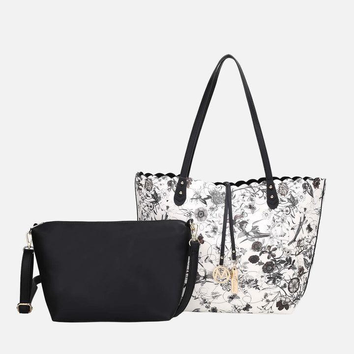 Fuchsia MKF Collection By Mia K Danielle Tote Bag And Set