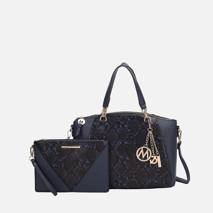 Red MKF Collection By Mia K Addison Shoulder Bag And Wristlet Set