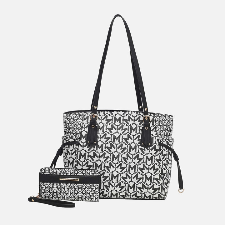 Dusty Rose MKF Collection By Mia K Pauline Tote Bag And Set